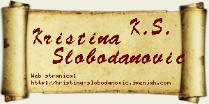 Kristina Slobodanović vizit kartica